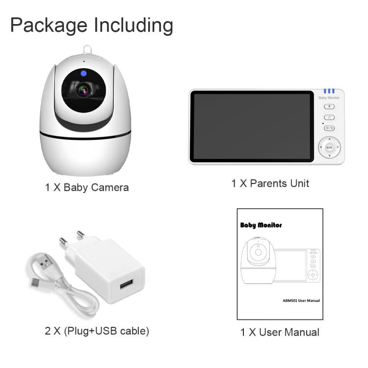 5 inch 1080P HD Baby Watcher Baby Monitor Camera, US Plug, EU Plug, UK Plug, AU Plug 5 inch 1080P HD Baby Watcher Baby Monitor Camera, US Plug, EU Plug, UK Plug, AU Plug